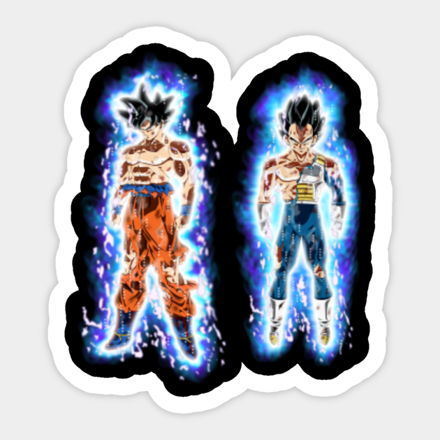 Ultra Instinct Goku And Vegeta Goku Sticker Teepublic